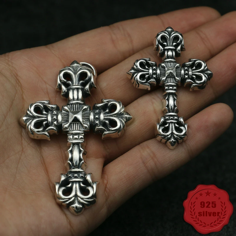 925 sterling silver pendant personality fashion retro punk style hollow cross item street trend accessories rock new hot sale
925 sterling silver pendant personality fashion retro punk style hollow cross item street trend accessories rock new hot sale