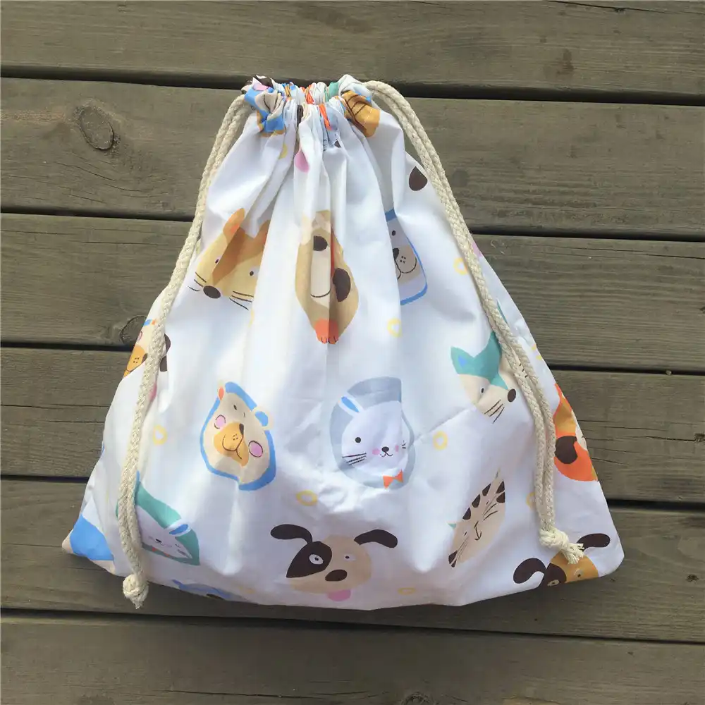 cotton twill drawstring travel organized sorted bag party gift
