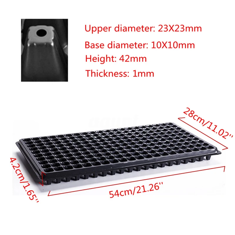 JX-LCLYL 200 Cell Seedling Starter Tray Extra Strength Seed Germination Plant Propagation