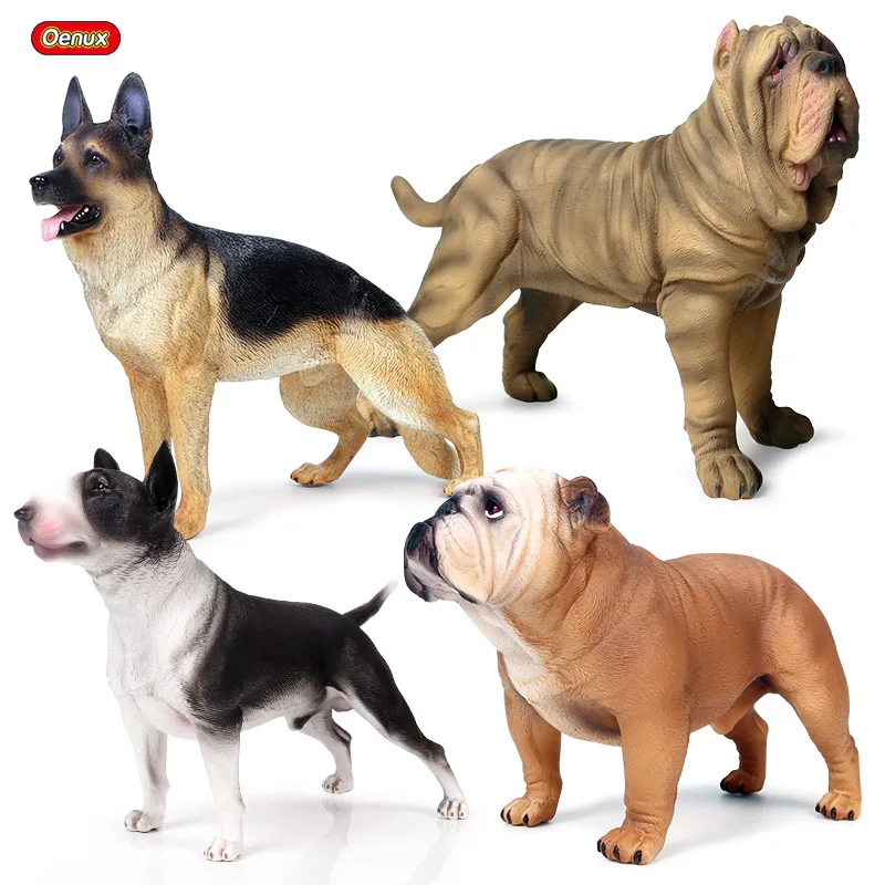 Oenux Classic Large Dog Animal Action Figure Big Shepherd Dog Bull Terrier Bulldog Model Figurine PVC Educational Toy Kid Gift
Oenux Classic Large Dog Animal Action Figure Big Shepherd Dog Bull Terrier Bulldog Model Figurine PVC Educational Toy Kid Gift