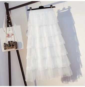 Fashion 2019 4 Colors Summer Women High Waist Long Skirt Elegant Girl Lace Tulle Mesh Tiered Maxi Skirt
Fashion 2019 4 Colors Summer Women High Waist Long Skirt Elegant Girl Lace Tulle Mesh Tiered Maxi Skirt