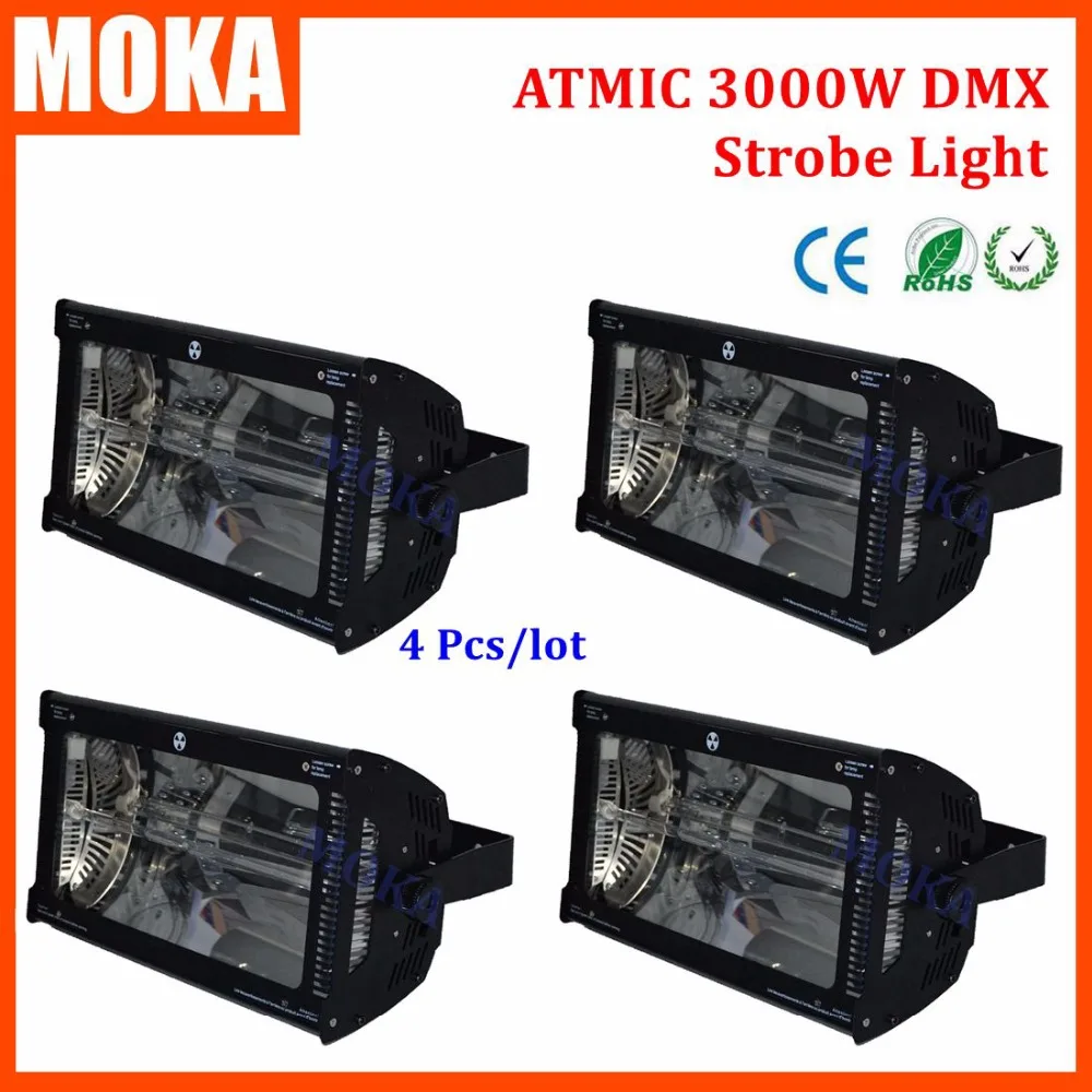 4Pcs/lot Atomic Xenon DMX 3000w strobe light flash effect Auto DMX led strobe light disco For Club KTV Bar Disco Show
4Pcs/lot Atomic Xenon DMX 3000w strobe light flash effect Auto DMX led strobe light disco For Club KTV Bar Disco Show