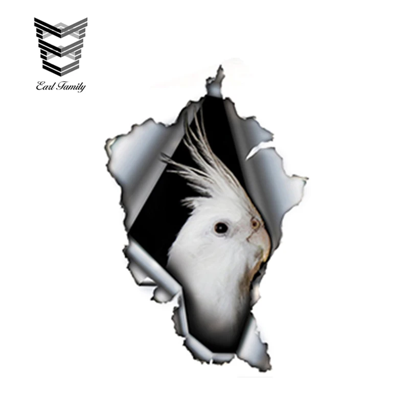 EARLFAMILY 13cm x 8.7cm Albino Cockatiel Car Sticker Torn Metal Decal Reflective Sticker Waterproof 3D Car Styling Vinyl Decals
EARLFAMILY 13cm x 8.7cm Albino Cockatiel Car Sticker Torn Metal Decal Reflective Sticker Waterproof 3D Car Styling Vinyl Decals
