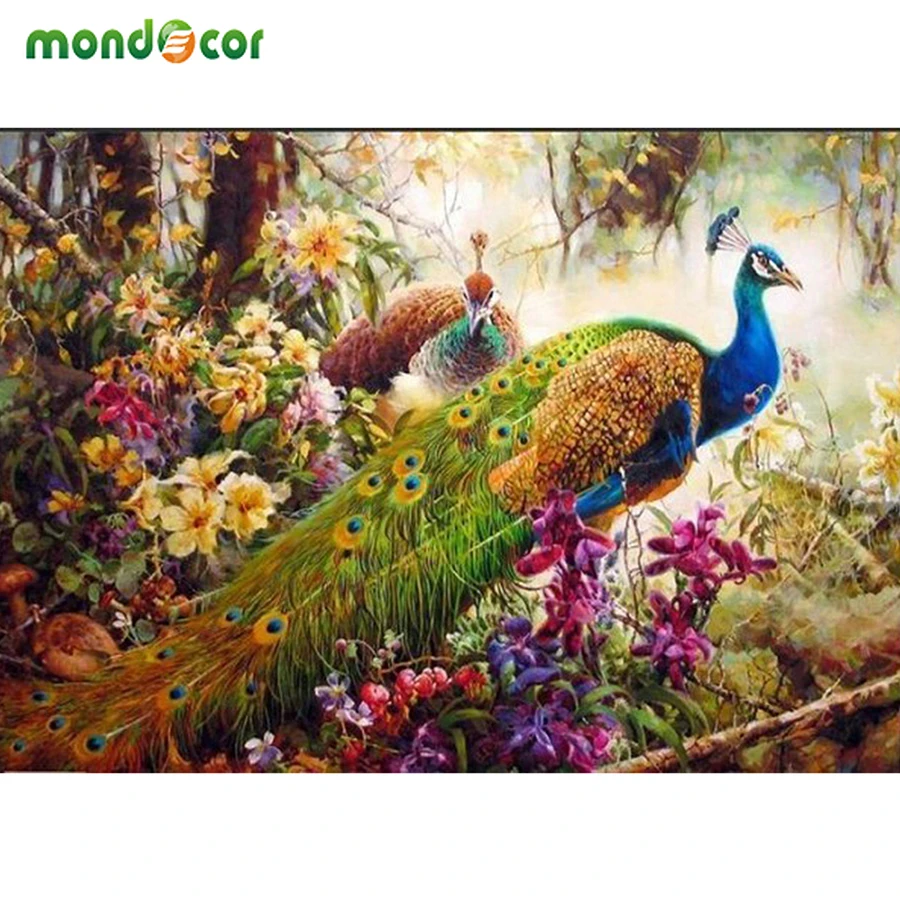 Mondecor Framed DIY Painting By Numbers Peacock Landscape Acrylic Painting Abstract Pictures Home Decor for Living Room 40x50cm
Mondecor Framed DIY Painting By Numbers Peacock Landscape Acrylic Painting Abstract Pictures Home Decor for Living Room 40x50cm