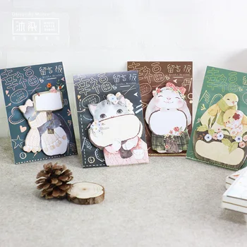 

30pages/pc Happiness Animal Memo Pad Sticky Notes Bookmark School Office Supply Note Paper Scrapbooking Sticker