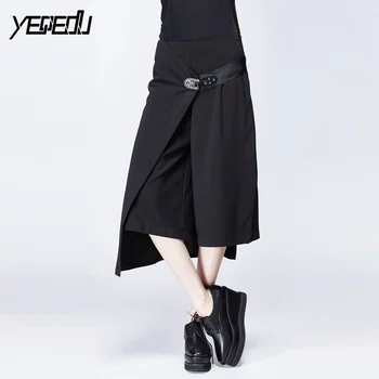#1334 Summer 2018 Calf-length wide leg pants women With belt England style Loose Spliced Fake two piece High waist pants Tide
#1334 Summer 2018 Calf-length wide leg pants women With belt England style Loose Spliced Fake two piece High waist pants Tide