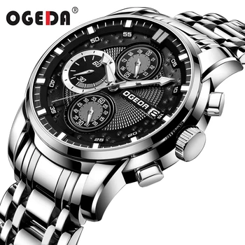Relogio Masculino OGEDA New Sport Chronograph Mens Watches Top Brand Luxury Full Steel Quartz Clock Waterproof Watch Men
Relogio Masculino OGEDA New Sport Chronograph Mens Watches Top Brand Luxury Full Steel Quartz Clock Waterproof Watch Men