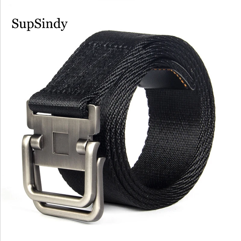 SupSindy men's canvas belt Alloy buckle Double ring nylon military belt Army tactical belts for Men top quality Male strap black
SupSindy men's canvas belt Alloy buckle Double ring nylon military belt Army tactical belts for Men top quality Male strap black