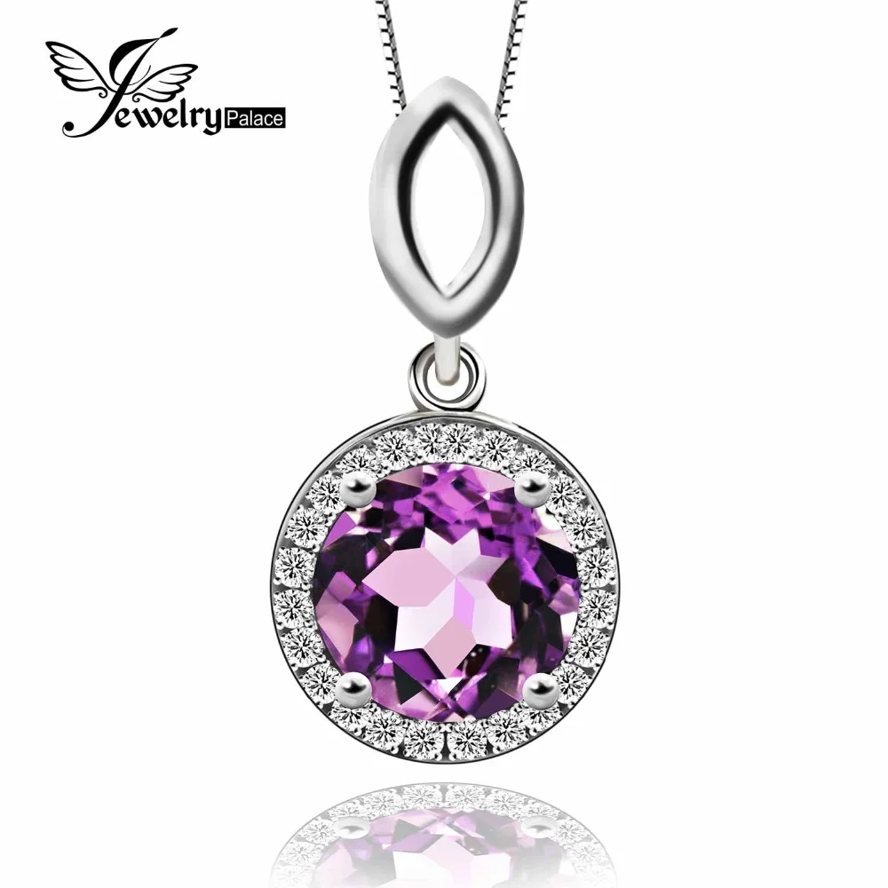 JewelryPalace Natural Amethyst Gemstone Pendant Genuine 925 Sterling Silver Pendant Necklace Fine Jewelry Women Without Chain
JewelryPalace Natural Amethyst Gemstone Pendant Genuine 925 Sterling Silver Pendant Necklace Fine Jewelry Women Without Chain