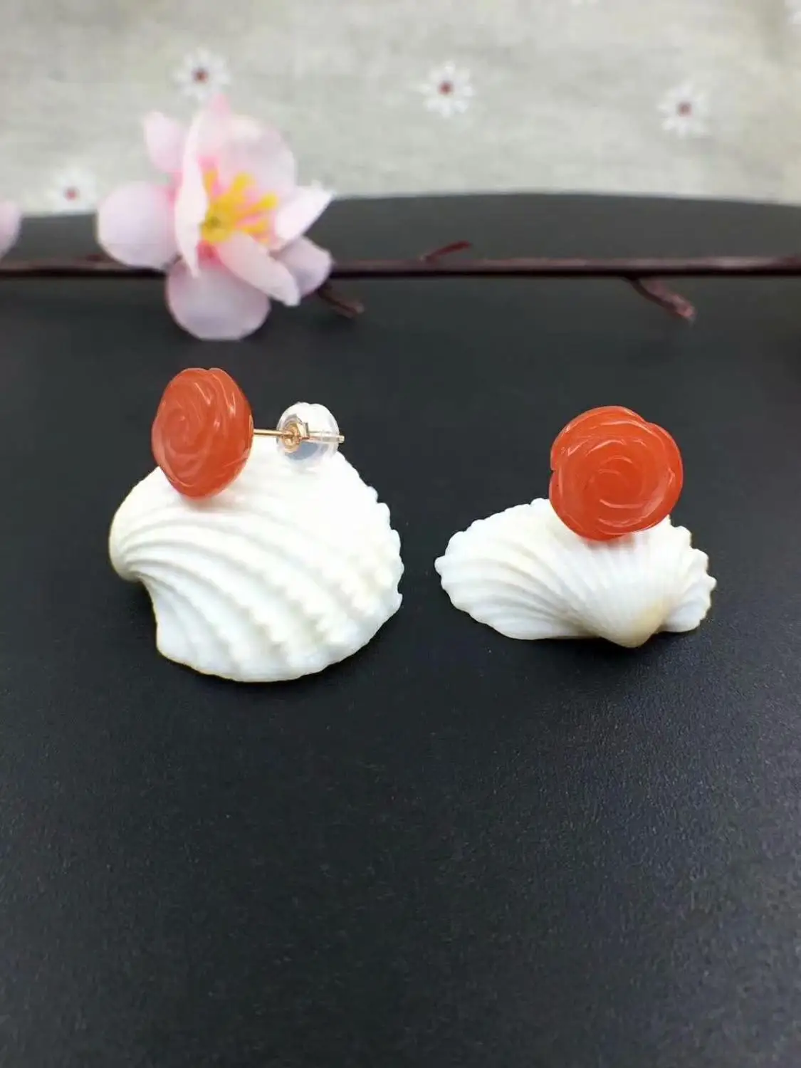 shilovem 18K ROSE Gold real Natural south Red agate earrings fine Jewelry gift Ethnic gift new plant 10*10mm yze1010288nh
shilovem 18K ROSE Gold real Natural south Red agate earrings fine Jewelry gift Ethnic gift new plant 10*10mm yze1010288nh