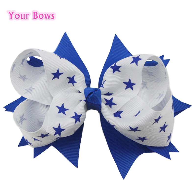 1PCS 5 Inches Elegant Blue Star Hair Bows For Girls Hand Made Lovely Kids Bows Beautiful Hair Clips Hair Ribbons Ornaments
1PCS 5 Inches Elegant Blue Star Hair Bows For Girls Hand Made Lovely Kids Bows Beautiful Hair Clips Hair Ribbons Ornaments