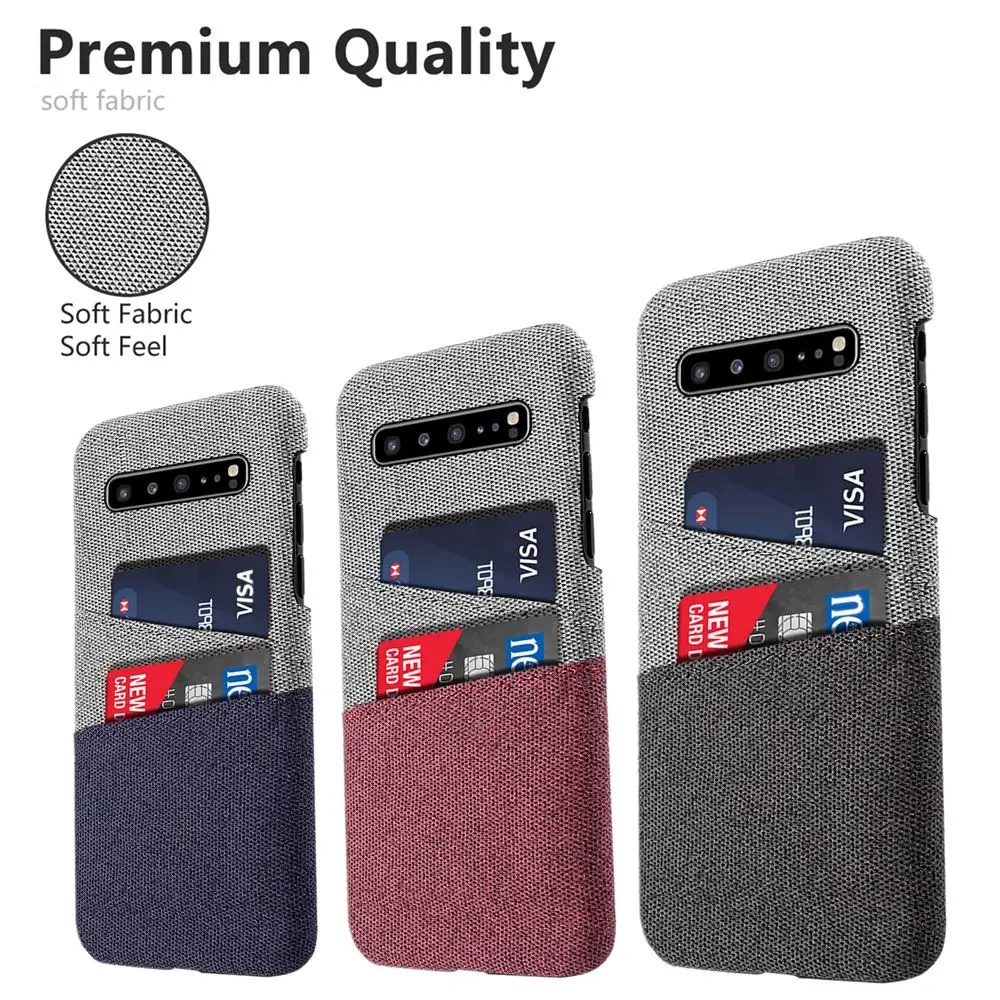 For Samsung S10 5G Phone Case Slim Hard PC Fabric Cloth Phone Cover For Galaxy A50 A40 A30 A20 A10 Samsung S10e Card Slot Case
For Samsung S10 5G Phone Case Slim Hard PC Fabric Cloth Phone Cover For Galaxy A50 A40 A30 A20 A10 Samsung S10e Card Slot Case