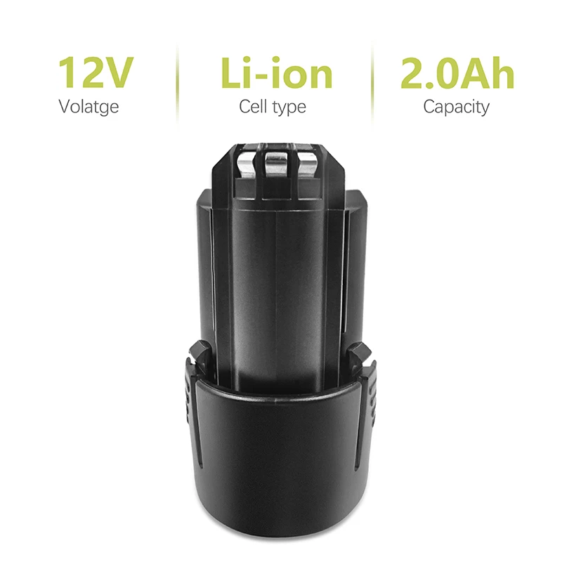 bonacell 2pcs 2.0Ah Rechargeable Battery for Bosch BAT411 12 V 2.0Ah Lithium-Ion Battery BAT411A BAT412 BAT412A BAT413 BAT413A 
bonacell 2pcs 2.0Ah Rechargeable Battery for Bosch BAT411 12 V 2.0Ah Lithium-Ion Battery BAT411A BAT412 BAT412A BAT413 BAT413A
