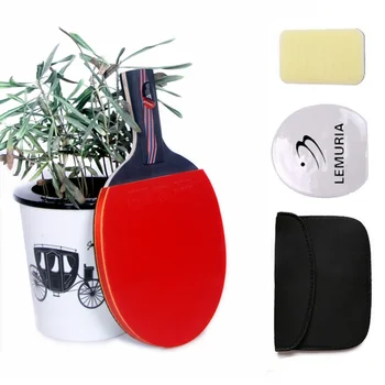 Lemuria carbon friber table tennis racket long handle or short handle ping pong racket with pimples-in table tennis rubber
Lemuria carbon friber table tennis racket long handle or short handle ping pong racket with pimples-in table tennis rubber