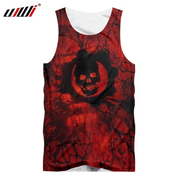 UJWI Vest Homme New Bodybuilding 3D Sleeveless Shirt Printing Red horror skull Casual Plus Size Costume Man Summer Tank Tops
UJWI Vest Homme New Bodybuilding 3D Sleeveless Shirt Printing Red horror skull Casual Plus Size Costume Man Summer Tank Tops