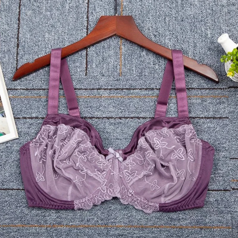 Women Full Coverage Underwired Non-Foam Plus Size Floral Lace Bra 34 36 38 40 42 44 46 C D E F
Women Full Coverage Underwired Non-Foam Plus Size Floral Lace Bra 34 36 38 40 42 44 46 C D E F