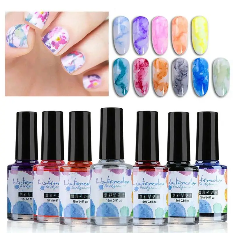 15 ML Watercolor Ink Nail Polish Blooming Gel Smoke Effect Smudge Bubble DIY Varnish Manicure Decor Nail Art Women Beauty Tools
15 ML Watercolor Ink Nail Polish Blooming Gel Smoke Effect Smudge Bubble DIY Varnish Manicure Decor Nail Art Women Beauty Tools