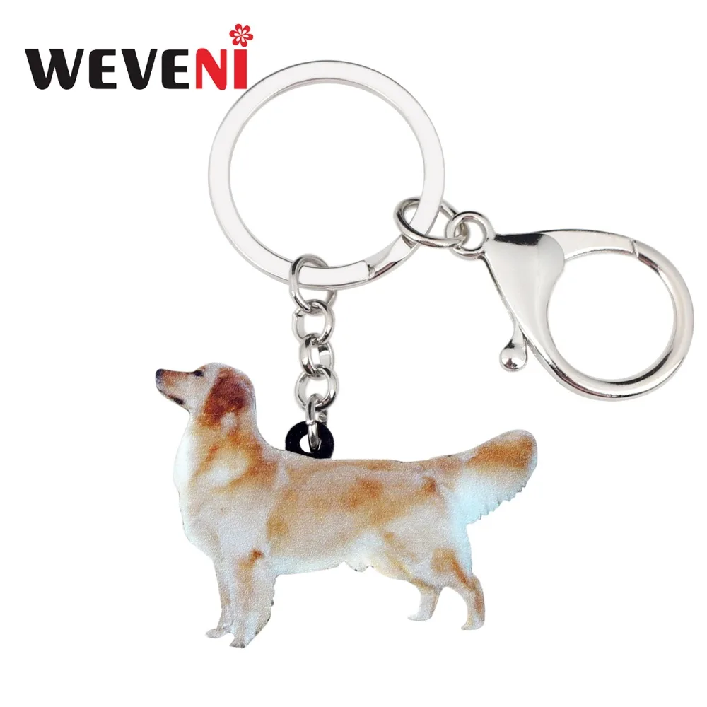 WEVENI Acrylic Standing Golden Retriever Dog Key Chains Keychain Rings Trendy Gift For Women Girl Holder Charms Animal Jewelry
WEVENI Acrylic Standing Golden Retriever Dog Key Chains Keychain Rings Trendy Gift For Women Girl Holder Charms Animal Jewelry