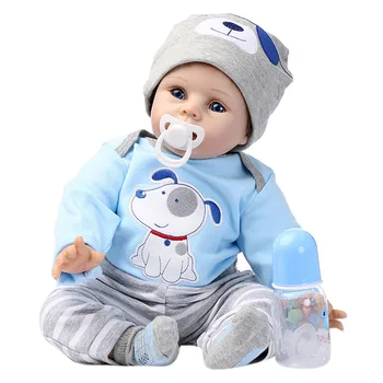 55cm Opening Eyes Baby Doll Lifelike Baby Doll Silicone Cloth Body Simulation Cute Baby Doll With Movable Limbs - Blue
55cm Opening Eyes Baby Doll Lifelike Baby Doll Silicone Cloth Body Simulation Cute Baby Doll With Movable Limbs - Blue