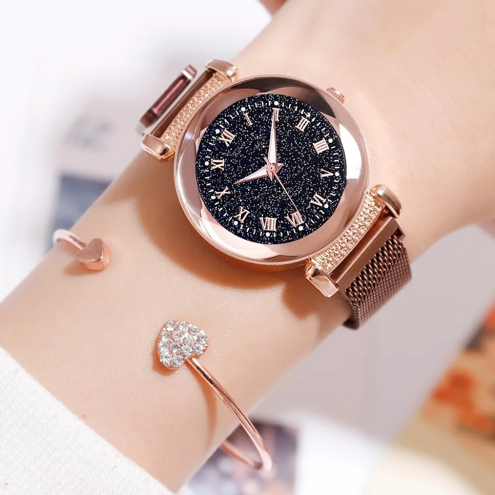 Luxury Women Watches Magnetic Starry Sky Female Clock Quartz Wristwatch Fashion Ladies Wrist Watch reloj mujer relogio feminino
Luxury Women Watches Magnetic Starry Sky Female Clock Quartz Wristwatch Fashion Ladies Wrist Watch reloj mujer relogio feminino