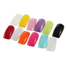 500 шт. Ложные Nail Книги по искусству советы Французский Акриловые Книги по искусству ificial поддельные наклейки практика Дисплей инструменты М...(China)