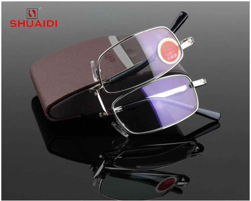 = SHUAI DI = High-End Folding Reading Glasses Men Women Ultra-Light Fashion Portable Spectacles Glass Lens +0.75 +1 +1.25To +4
= SHUAI DI = High-End Folding Reading Glasses Men Women Ultra-Light Fashion Portable Spectacles Glass Lens +0.75 +1 +1.25To +4