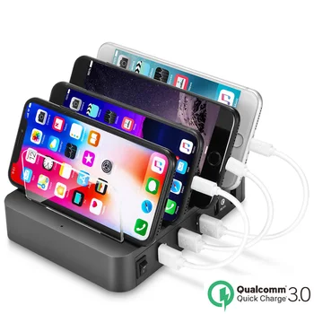 Quick Charge 3.0 4 Port USB Charger Station Fast Charging Power Adapter Desktop Strip For iPhone XS MAX SAMSUNG Note 9 S9 8 Plus
Quick Charge 3.0 4 Port USB Charger Station Fast Charging Power Adapter Desktop Strip For iPhone XS MAX SAMSUNG Note 9 S9 8 Plus