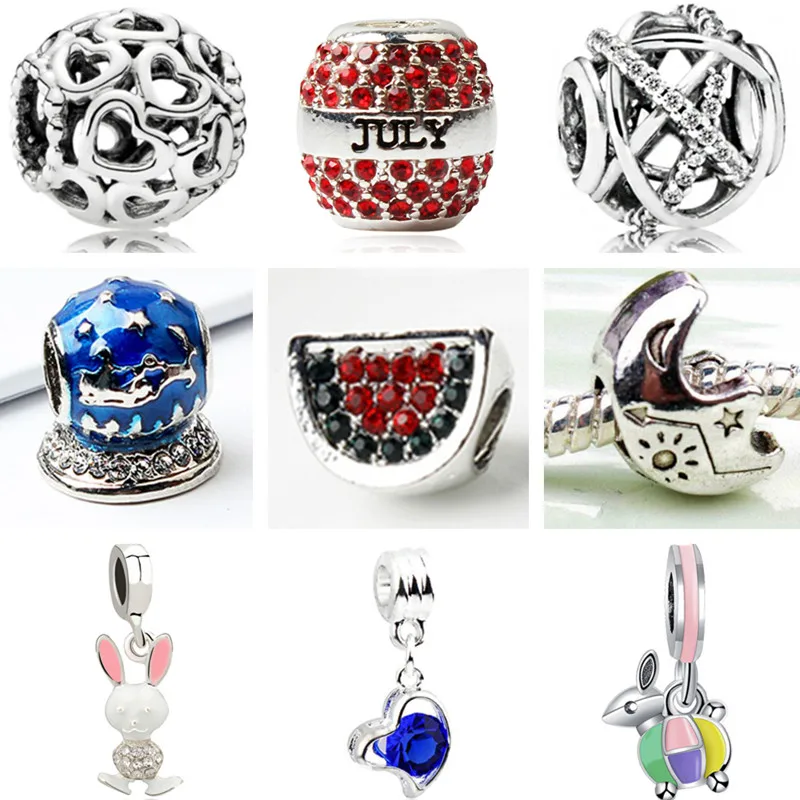 Long Statement Crystal Hearts Princess Fish Watermelon Rabbit Pendants Beads Fit Pandora Bracelets for Women Charms DIY Pulsera
Long Statement Crystal Hearts Princess Fish Watermelon Rabbit Pendants Beads Fit Pandora Bracelets for Women Charms DIY Pulsera