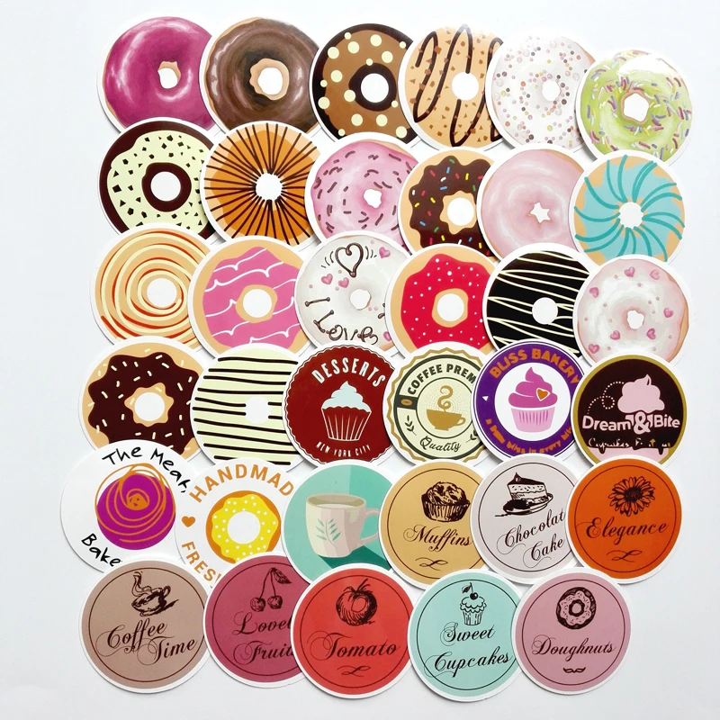 35pcs Donuts Sealing waterproof sticker Gift posted Baking Decoration label Doodle coffee home bakery Unique Novel DIY decals
35pcs Donuts Sealing waterproof sticker Gift posted Baking Decoration label Doodle coffee home bakery Unique Novel DIY decals
