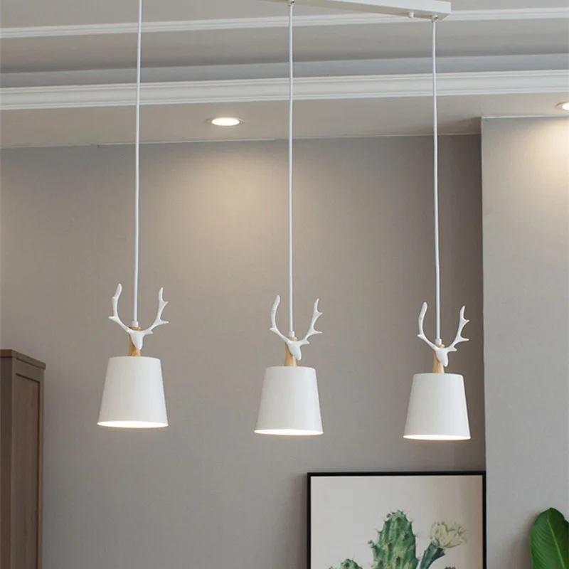 Nordic Modern Creative Pendant Lights Bedroom Warm Cute Pendant Lamp Restaurant Bar Decor Hanging Light Deer Black White 3Lights
Nordic Modern Creative Pendant Lights Bedroom Warm Cute Pendant Lamp Restaurant Bar Decor Hanging Light Deer Black White 3Lights