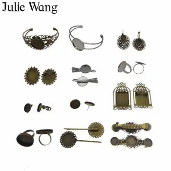 JulieWang 22 PCS Mix Styles Cabochon Base Cameo Alloy For Pendant Charms Brooch Cufflink Bracelet Jewelry Making Accessory
JulieWang 22 PCS Mix Styles Cabochon Base Cameo Alloy For Pendant Charms Brooch Cufflink Bracelet Jewelry Making Accessory