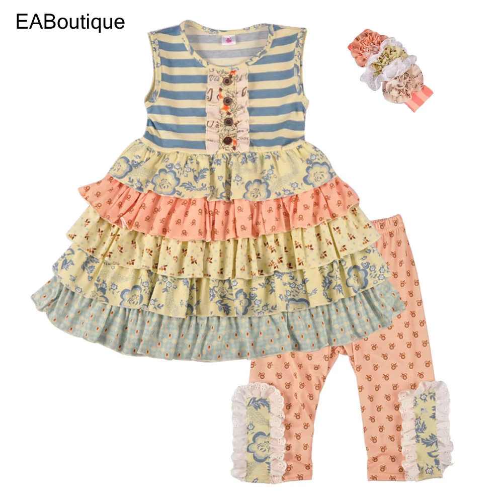 EABoutique/хлопковая детская одежда для девочек платья без рукавов детей модная юбка