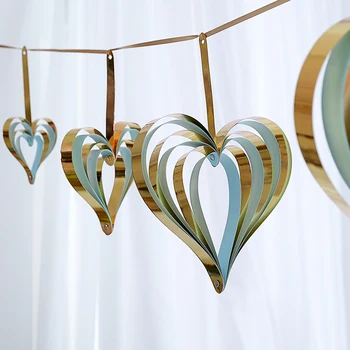 Heart Shape 3D Hanging Ornament Gold Pink Red DIY Party Wedding Christmas Baby Shower Valentine's Window Decoration
Heart Shape 3D Hanging Ornament Gold Pink Red DIY Party Wedding Christmas Baby Shower Valentine's Window Decoration