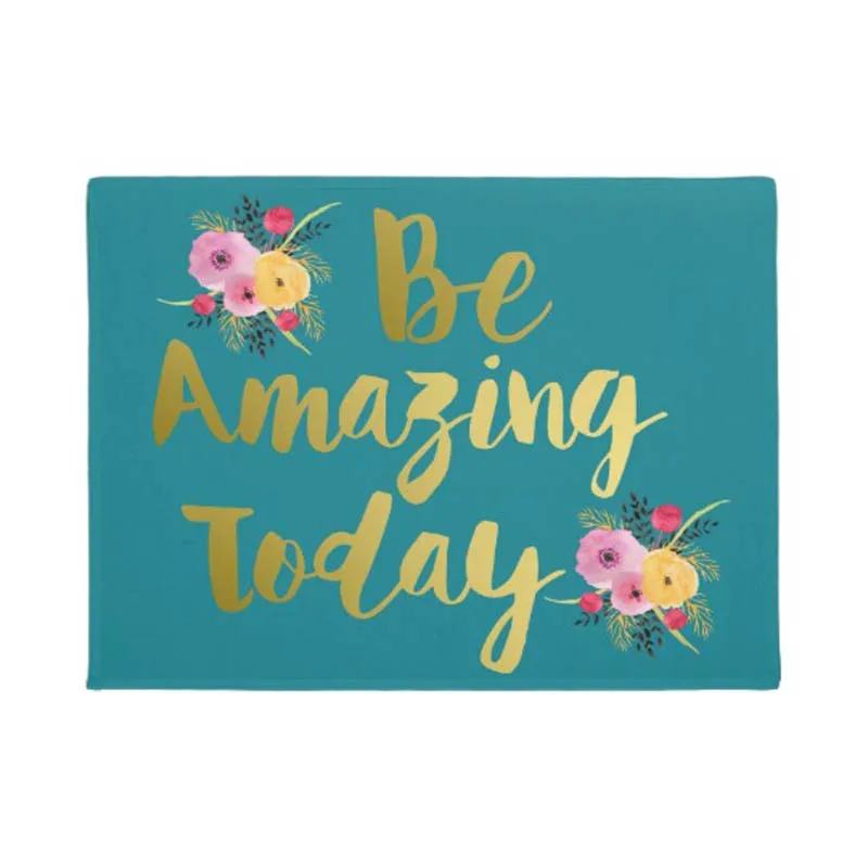 Personalized Chic Gold Be Amazing Today Floral Door Mat Machine Washable Non Slip Mats Bathroom Carpet
Personalized Chic Gold Be Amazing Today Floral Door Mat Machine Washable Non Slip Mats Bathroom Carpet