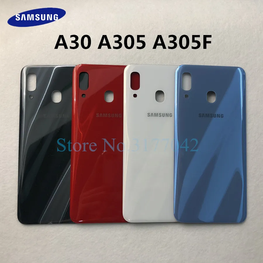 Заднее стекло A30 для Samsung Galaxy A305 A303F задняя крышка батарейного отсека|Корпусы и