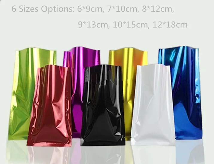 100pcs/lot- Color Aluminized Flat Pockets Vacuum Heat Sealing Bags Scented Tea Powder Sample Food Packaging Gift Bags
100pcs/lot- Color Aluminized Flat Pockets Vacuum Heat Sealing Bags Scented Tea Powder Sample Food Packaging Gift Bags