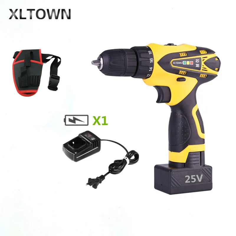 XLTOWN 25v Mini Drill Multi-function Rechargeable Lithium Battery Electric Screwdriver Household power tools Hand Electric drill
XLTOWN 25v Mini Drill Multi-function Rechargeable Lithium Battery Electric Screwdriver Household power tools Hand Electric drill