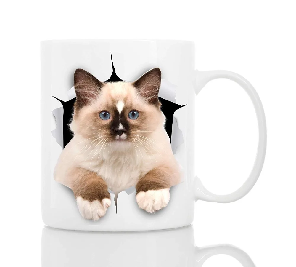 

Funny Ragdoll Cat Coffee Mug - Ceramic Funny Coffee Mug - Perfect Cat Lover Gift - Cute Novelty Coffee Mug Present - Great Birth