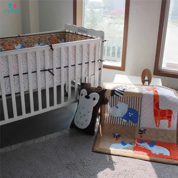 Cotton Baby Bedding Set Cartoon Cute Animal Embroidery Baby Boy's Bed Bumpers Comfortable Breathable Baby Infant Bed Sheet Quilt
Cotton Baby Bedding Set Cartoon Cute Animal Embroidery Baby Boy's Bed Bumpers Comfortable Breathable Baby Infant Bed Sheet Quilt