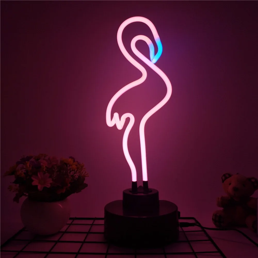 flamingo neon light