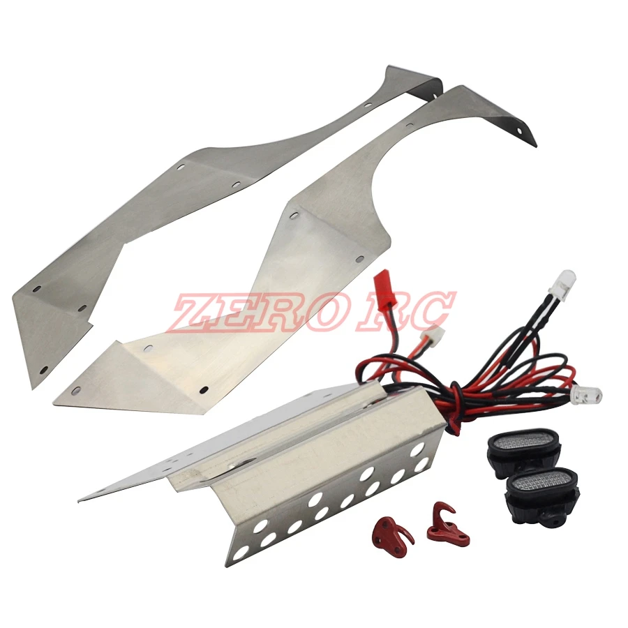 RC 1/10 TRUCK AXIAL WRAITH Stainless Steel Side Panel SKID PLATE + Tail Plate + Tow Hook LED LIGHT
RC 1/10 TRUCK AXIAL WRAITH Stainless Steel Side Panel SKID PLATE + Tail Plate + Tow Hook LED LIGHT