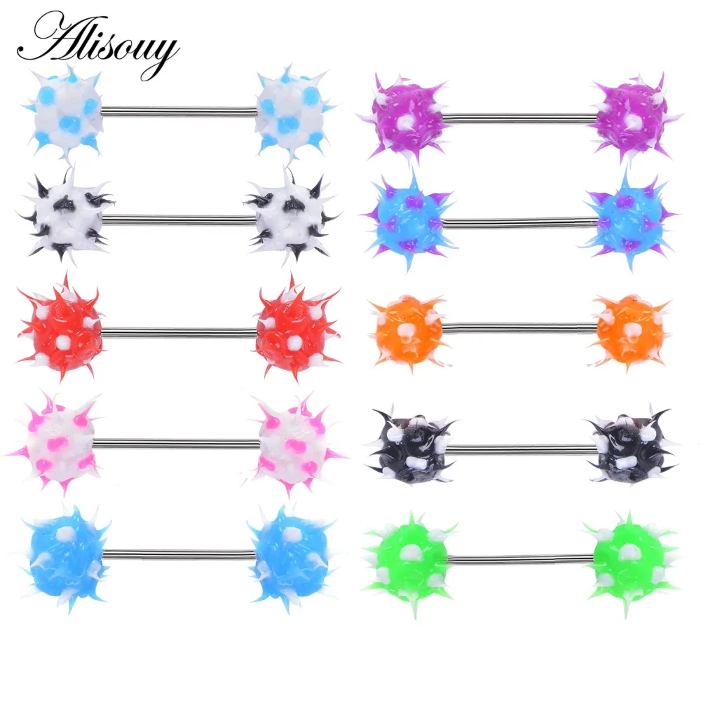 Alisouy 2pc 10 colors Barbell Tongue Piercing Tongue Ring Silicone Nipple Ring Helix Piercing tragus Ear Piercing Jewelry
Alisouy 2pc 10 colors Barbell Tongue Piercing Tongue Ring Silicone Nipple Ring Helix Piercing tragus Ear Piercing Jewelry