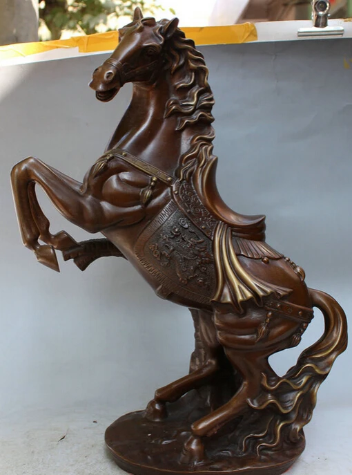 song voge gem S2752 18" Chinese Bronze Home FengShui Decoration Fly Dragon Tree Up Horse Statue
song voge gem S2752 18" Chinese Bronze Home FengShui Decoration Fly Dragon Tree Up Horse Statue