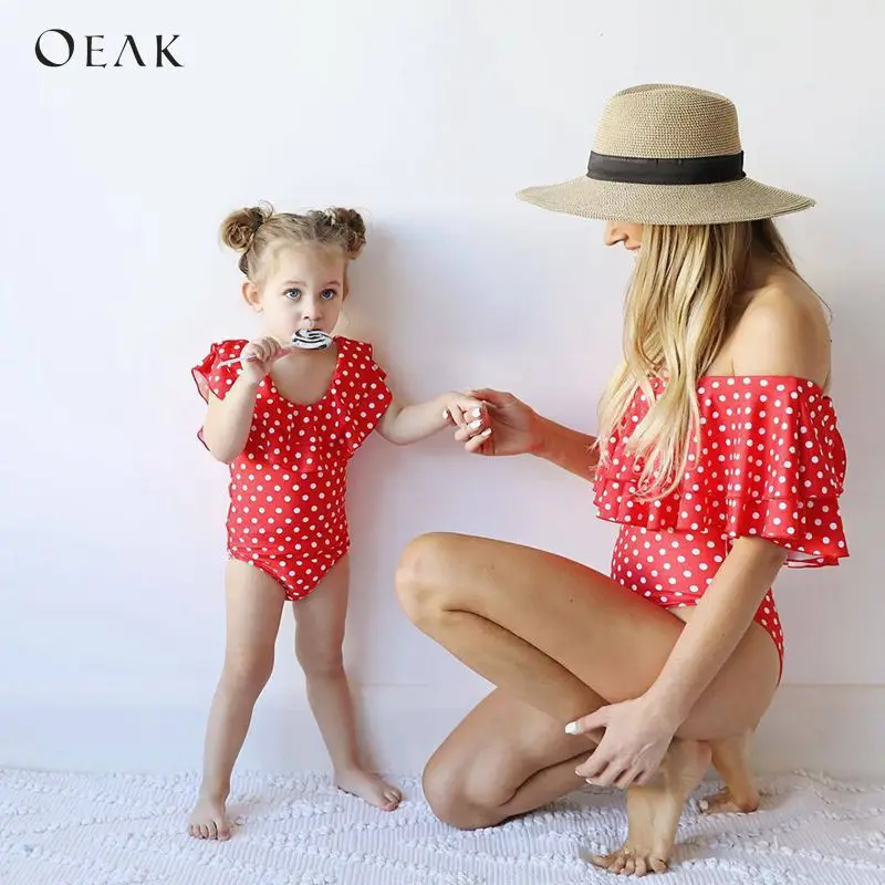 Oeak Mother And Daughter Swimsuit Mommy And Me Swimwear Bikini Family Matching Clothes Outfits Look Mum Baby Dresses Clothing
Oeak Mother And Daughter Swimsuit Mommy And Me Swimwear Bikini Family Matching Clothes Outfits Look Mum Baby Dresses Clothing