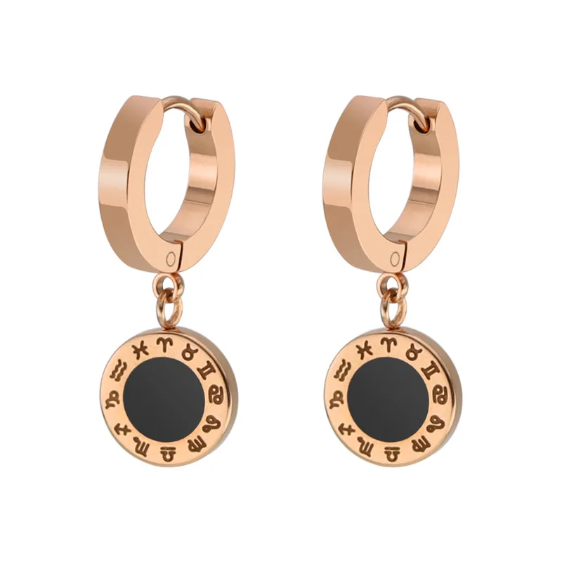 Rose Gold Hoops Stainless Steel Small Gold Hoop Earrings Women Men Man Earing Zodiac Round Charm Pendientes Hombre Homme Mujer
Rose Gold Hoops Stainless Steel Small Gold Hoop Earrings Women Men Man Earing Zodiac Round Charm Pendientes Hombre Homme Mujer