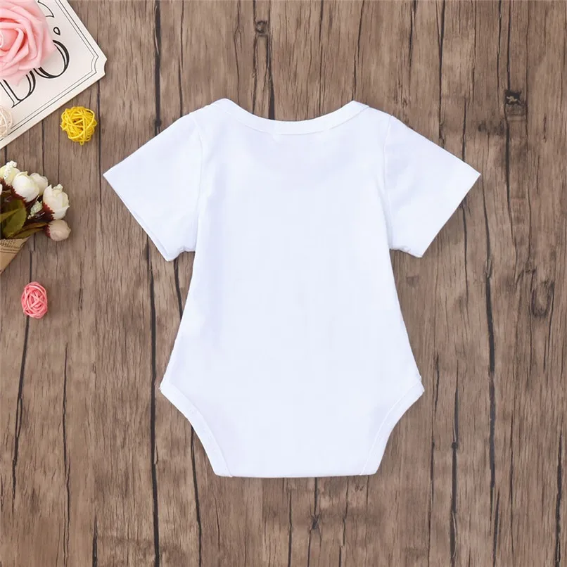 Summer Baby Clothes Babys Romper Newborn Toddler Infant Baby Boy Girl Letter Print Short Sleeve Jumpsuit Romper Clothes JE13#F (6)