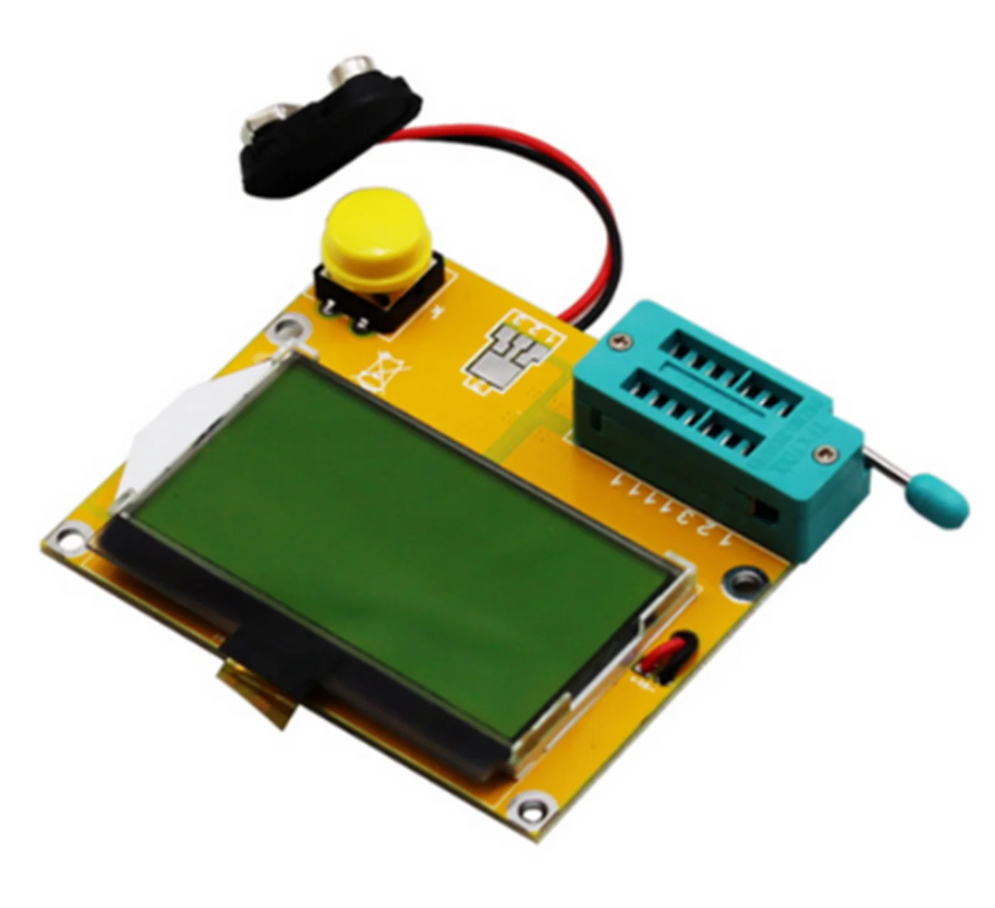 LCD Digital Transistor Tester LCR-T4 Meter 12864 9 V Backlight Transistor Capacitor ESR Meter for MOSFET / JFET / PNP / NPN
LCD Digital Transistor Tester LCR-T4 Meter 12864 9 V Backlight Transistor Capacitor ESR Meter for MOSFET / JFET / PNP / NPN