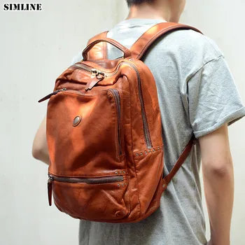 Genuine Leather Backpack Men Luxury Brand Vintage Men's Male Travel Backpacks Shoulder Laptop Bag School Bags Rucksack For Man
Genuine Leather Backpack Men Luxury Brand Vintage Men's Male Travel Backpacks Shoulder Laptop Bag School Bags Rucksack For Man