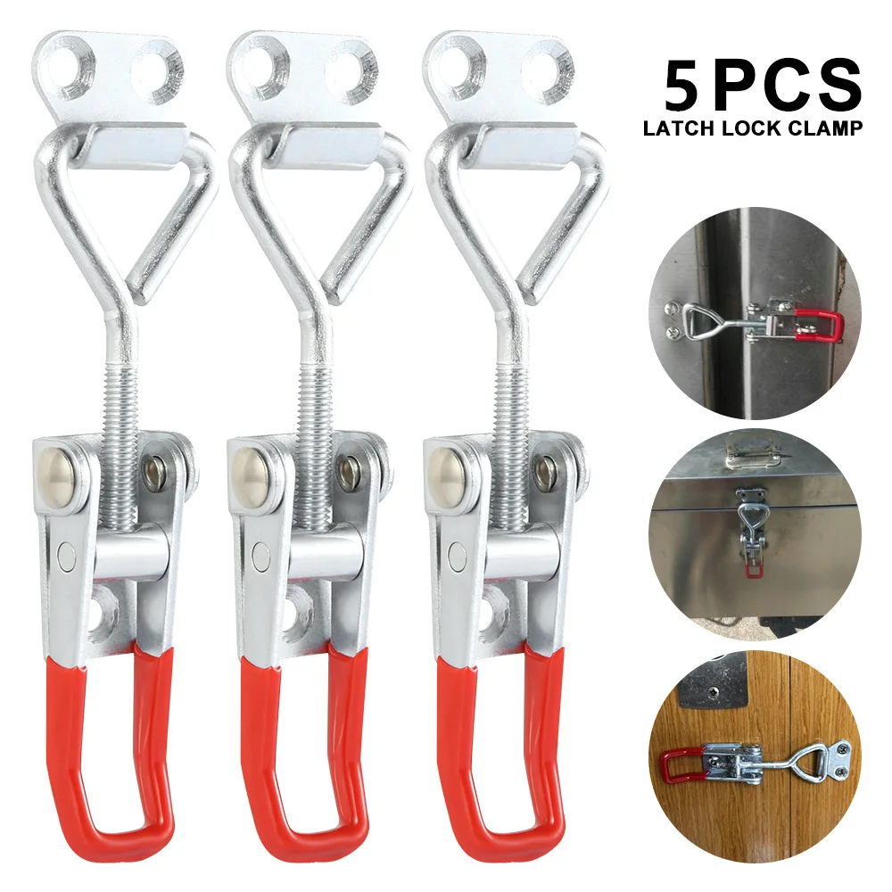 5Pcs Adjustable Steel Lever Handle Clamp Hasp Toggle Latch Catch Lock For Cabinet Boxes Door Toggle Clamp Horizontal Clamp
5Pcs Adjustable Steel Lever Handle Clamp Hasp Toggle Latch Catch Lock For Cabinet Boxes Door Toggle Clamp Horizontal Clamp