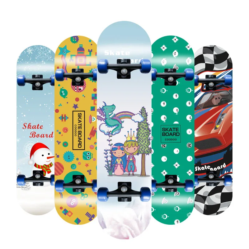 43*13cm Maple Wood Children Four-wheel Skateboard Board Double Rocker Skate Board Deck Children Teenagers Scooter Outdoor Sport
43*13cm Maple Wood Children Four-wheel Skateboard Board Double Rocker Skate Board Deck Children Teenagers Scooter Outdoor Sport